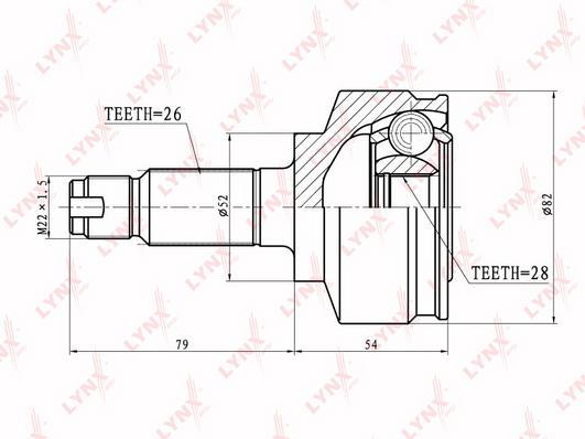 

Шрус LYNXauto CO-3412