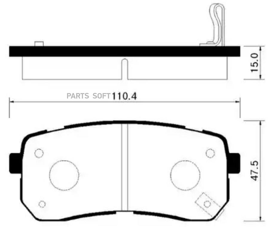 

Тормозные колодки HSB дисковые HP1037