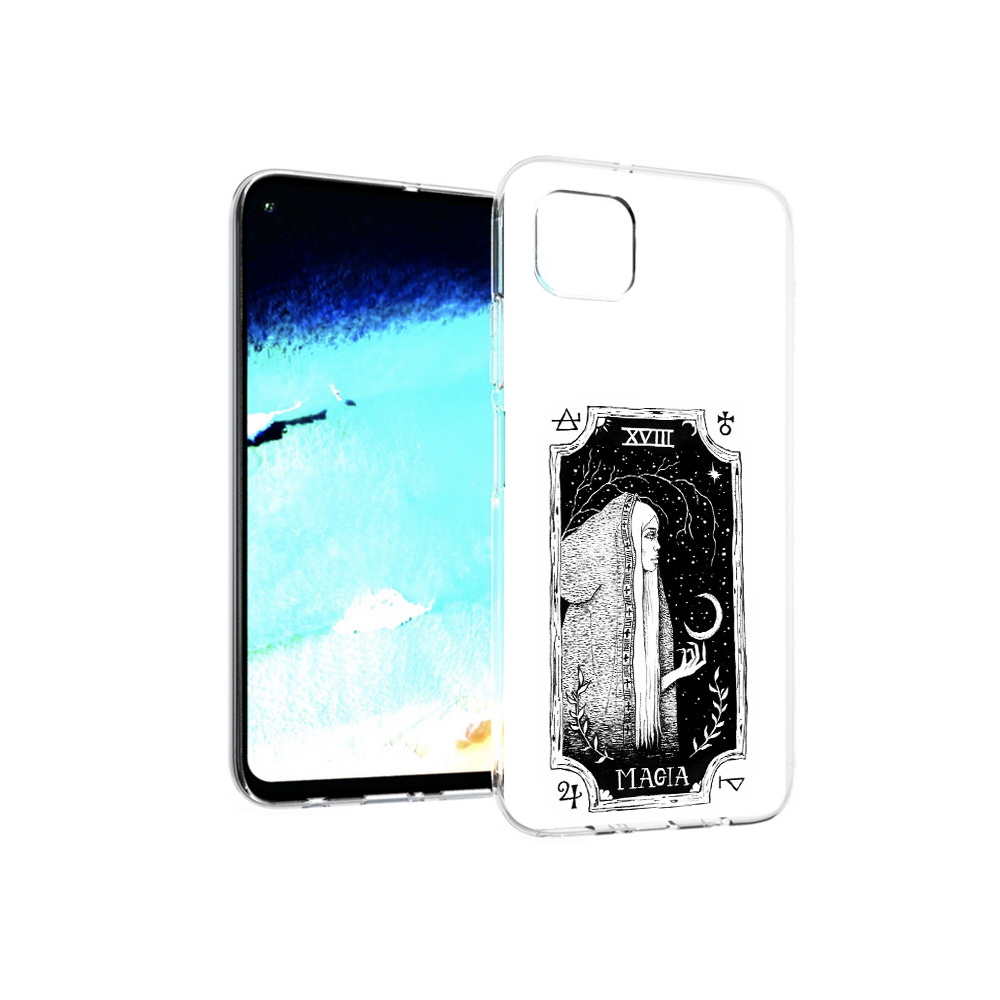 

Чехол MyPads Tocco для Huawei Nova 6 SE лунная магия, Прозрачный, Tocco