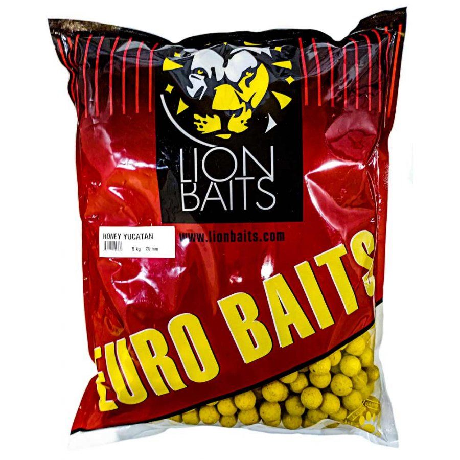 LION BAITS бойлы тонущие EURO BAITS 20 мм Мед Юкатан (Honey Yucatan) 5 кг