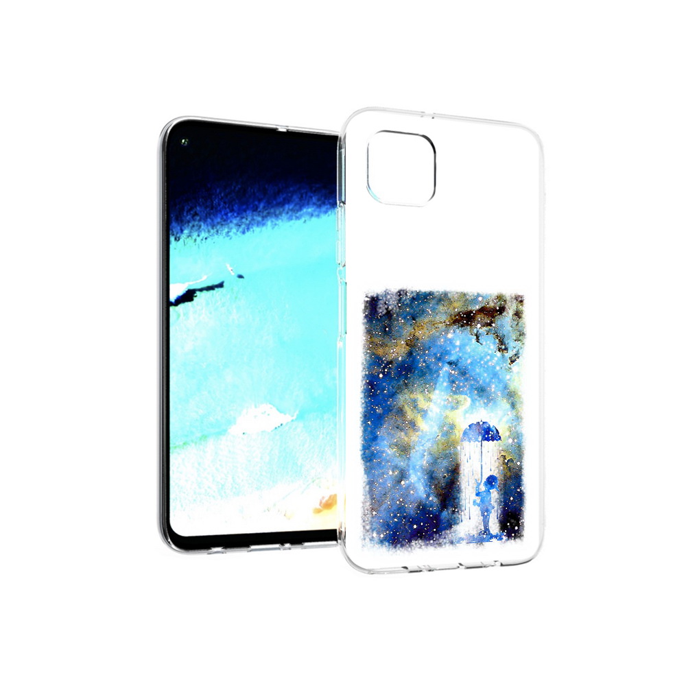 

Чехол MyPads Tocco для Huawei Nova 6 SE мальчик в небе, Прозрачный, Tocco