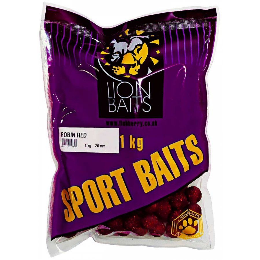 

LION BAITS бойлы тонущие SPORT BAITS 20 мм ROBIN RED 1 кг, Красный