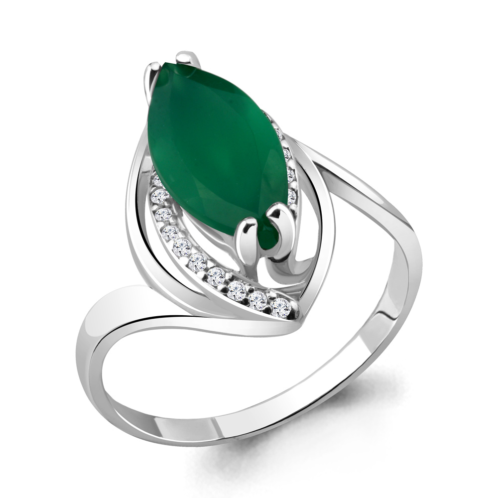

Кольцо из серебра р. 19,5 AQUAMARINE 6534109А_925_р, 6534109А_925_р