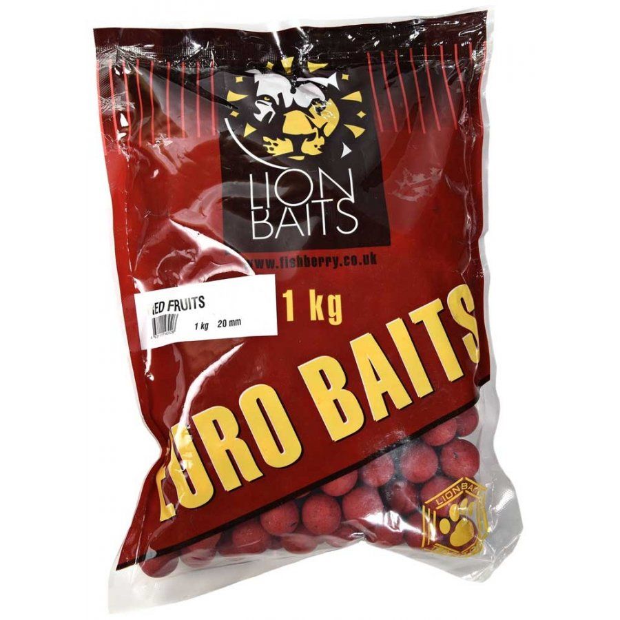 

LION BAITS бойлы тонущие EURO BAITS 20 мм Красные Фрукты (Red Fruits) 1 кг