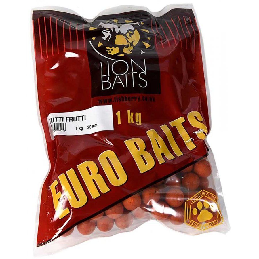 LION BAITS бойлы тонущие EURO BAITS 20 мм Тутти-Фрутти (Tutti Frutti) 1 кг