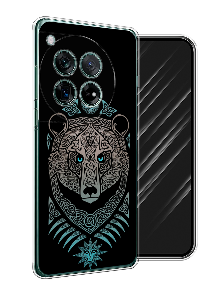 

Чехол Awog на OnePlus 12 "Кельтский медведь", Черный;серый, 154450-1