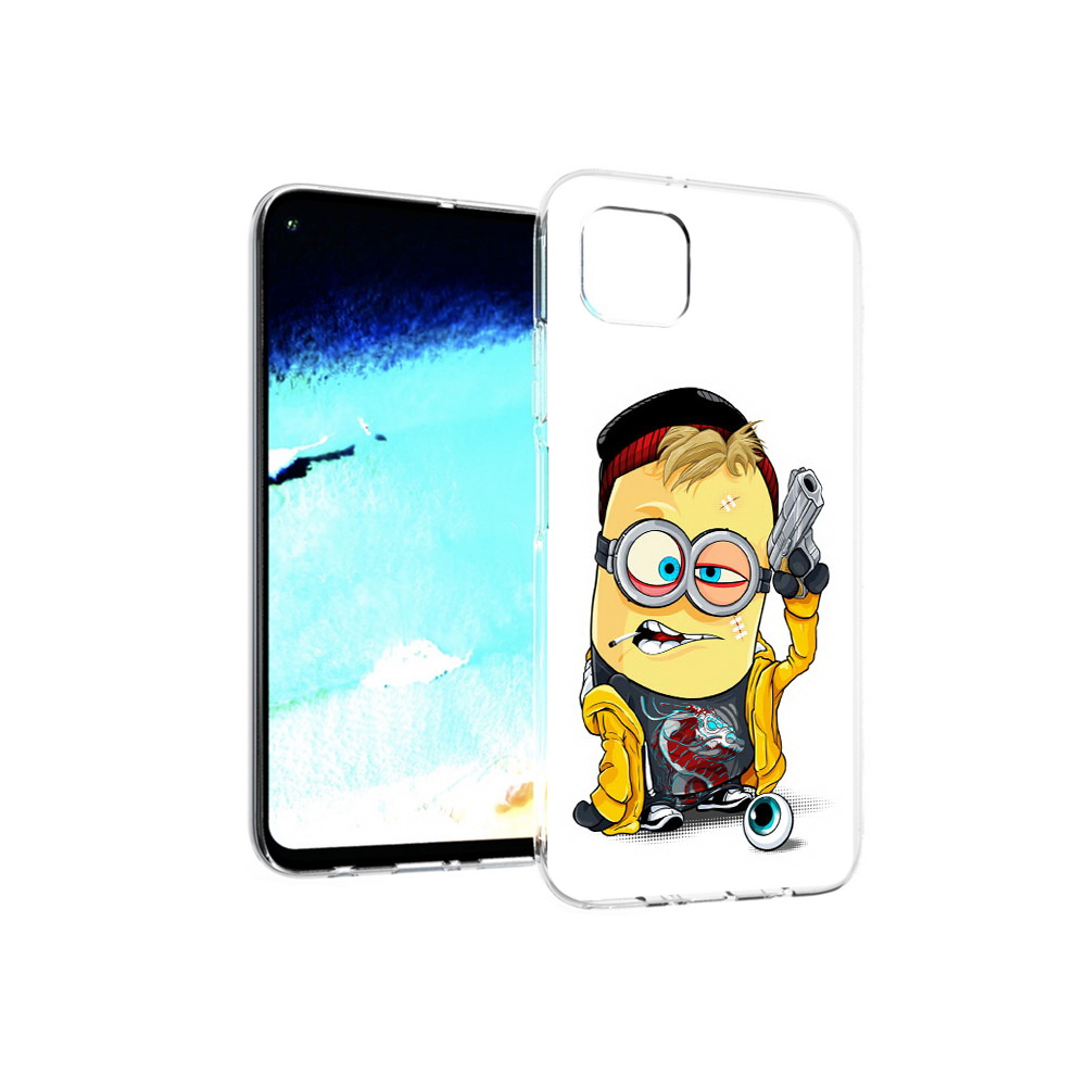Чехол MyPads Tocco для Huawei Nova 6 SE миньон бандит