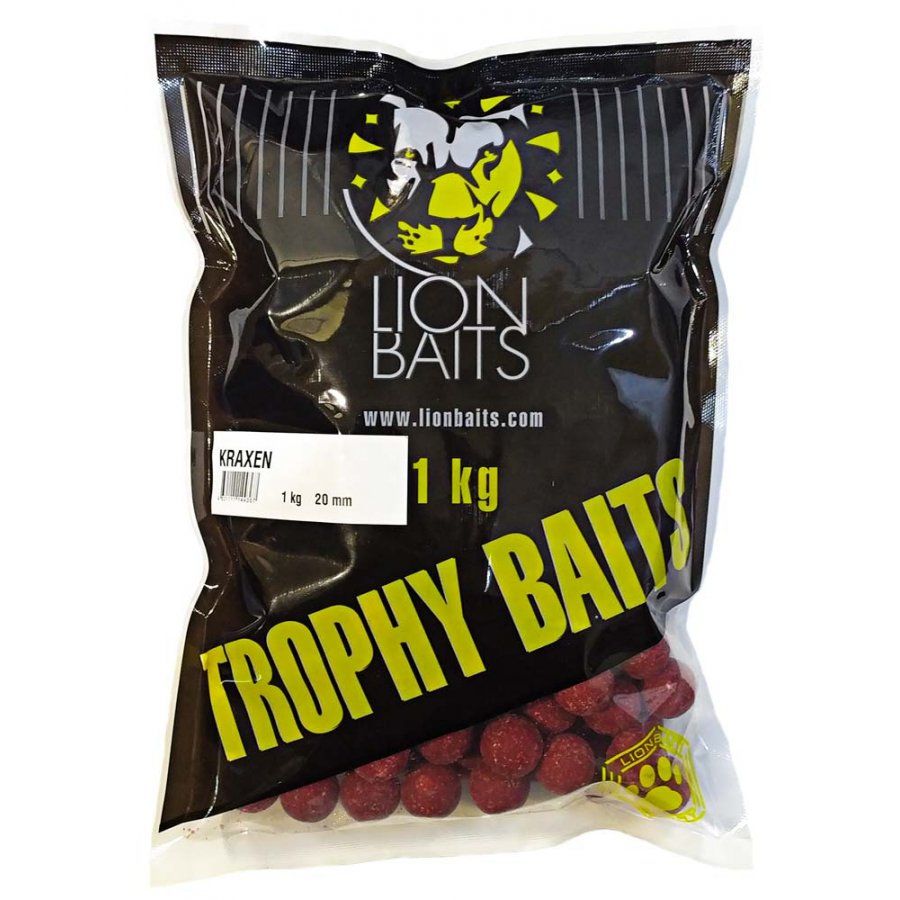 

LION BAITS бойлы тонущие TROPHY BAITS 20 мм KRAXEN 1 кг