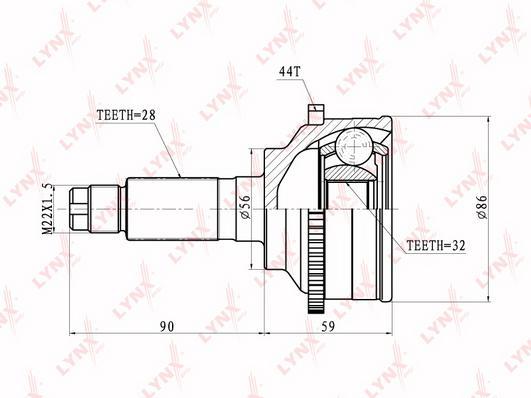

Шрус LYNXauto CO-5103A