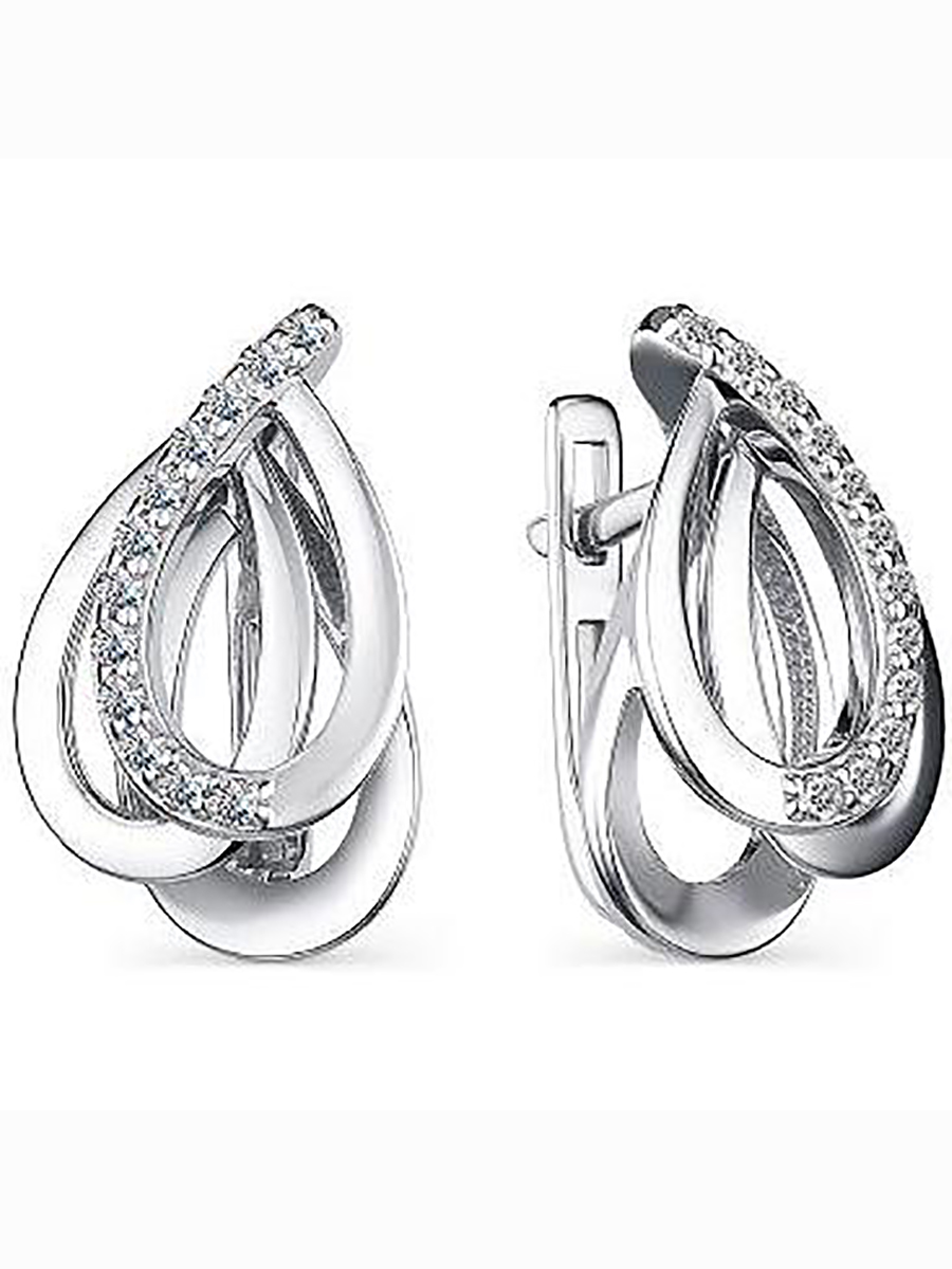 

Серьги с 24 фианитами из серебра Алкор серебро 02-2081_00КЦ-00, 02-2081_00КЦ-00