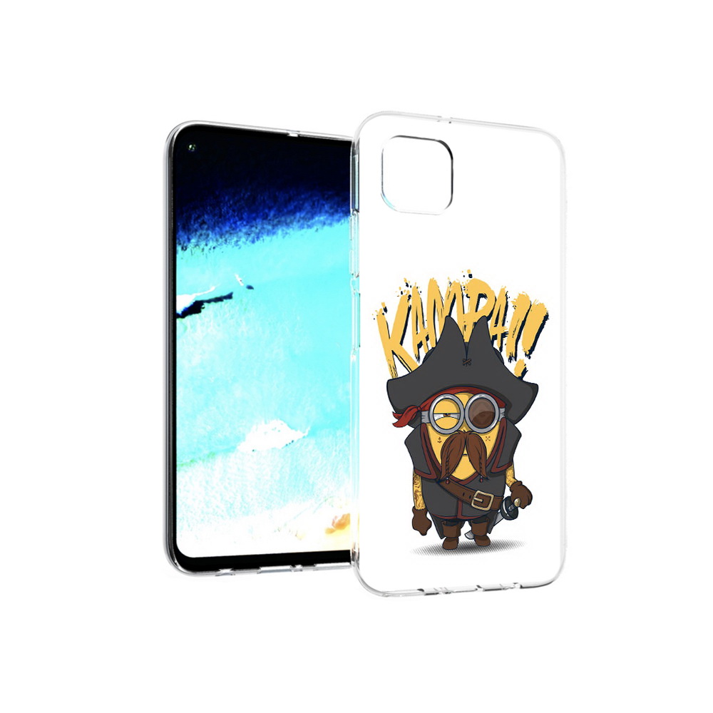 

Чехол MyPads Tocco для Huawei Nova 6 SE миньон пират, Прозрачный, Tocco