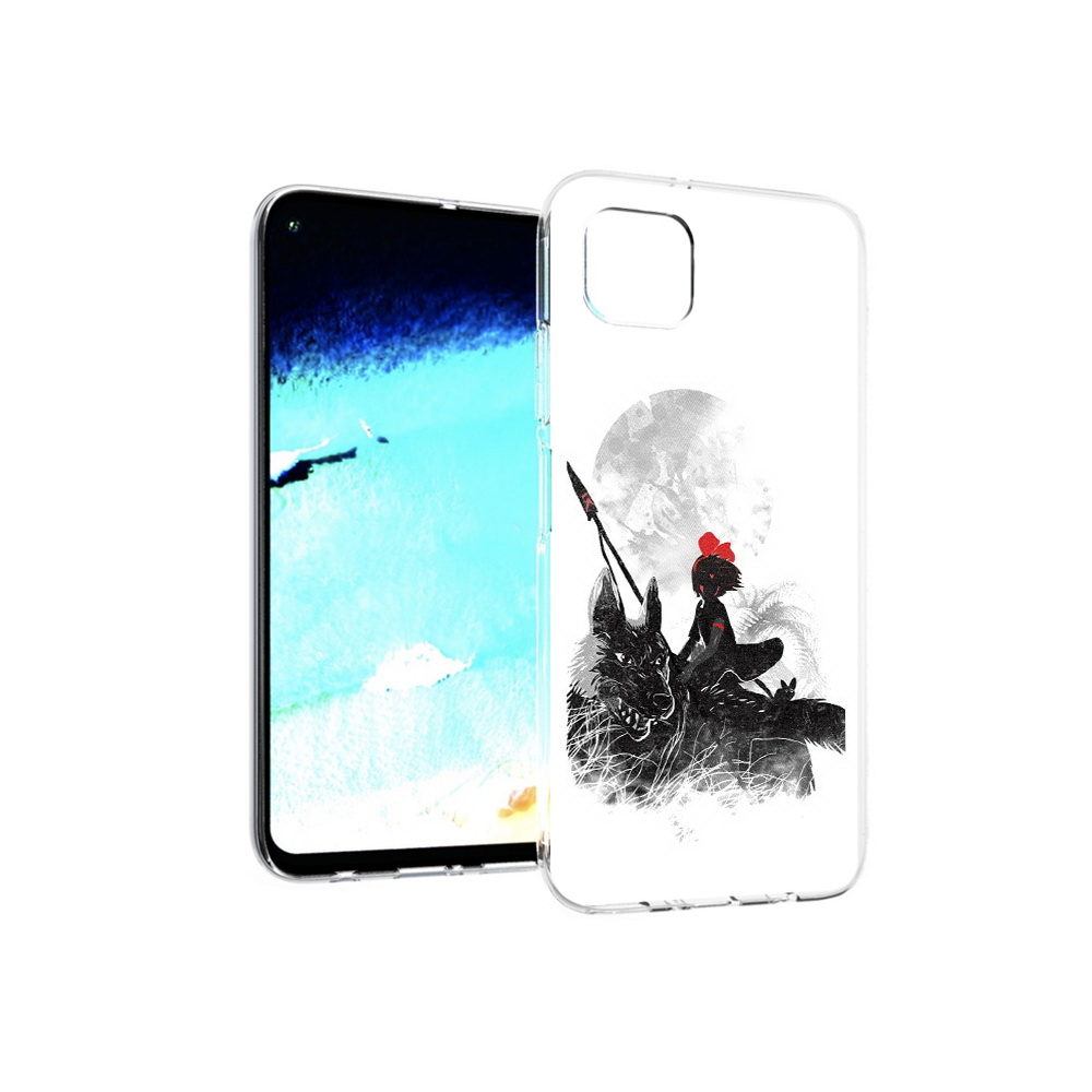 

Чехол MyPads Tocco для Huawei Nova 6 SE мононоке, Прозрачный, Tocco