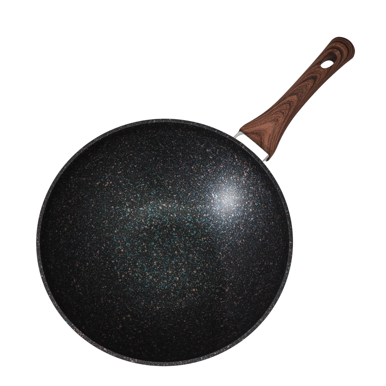 

Сковорода WOK Granit ultra blue, 28 см, h=9,5 см, пластиковая ручка, чёрный, Синий