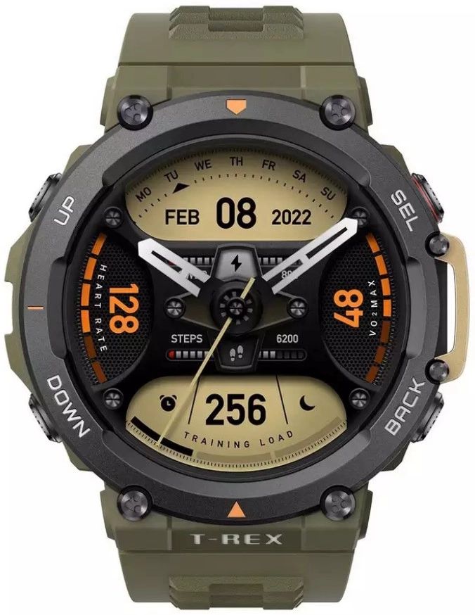 

Смарт-часы AMAZFIT T-Rex 2 A2170, 1.39", зеленый / черный