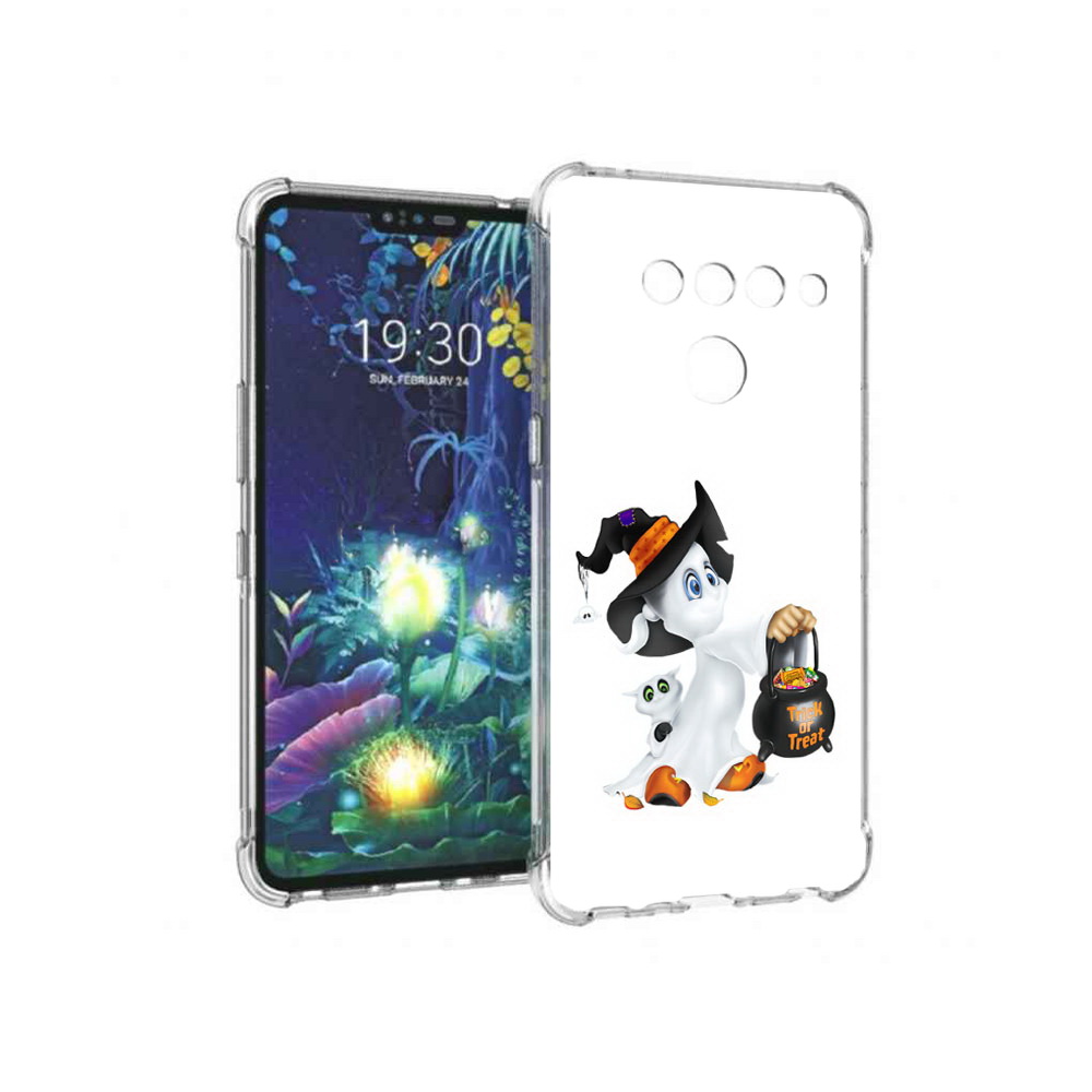 

Чехол MyPads Tocco для LG V50 ThinQ Маленький призрак, Прозрачный, Tocco