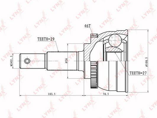 

Шрус LYNXauto CO-5713A
