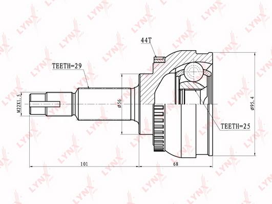 

Шрус LYNXauto CO-5711A