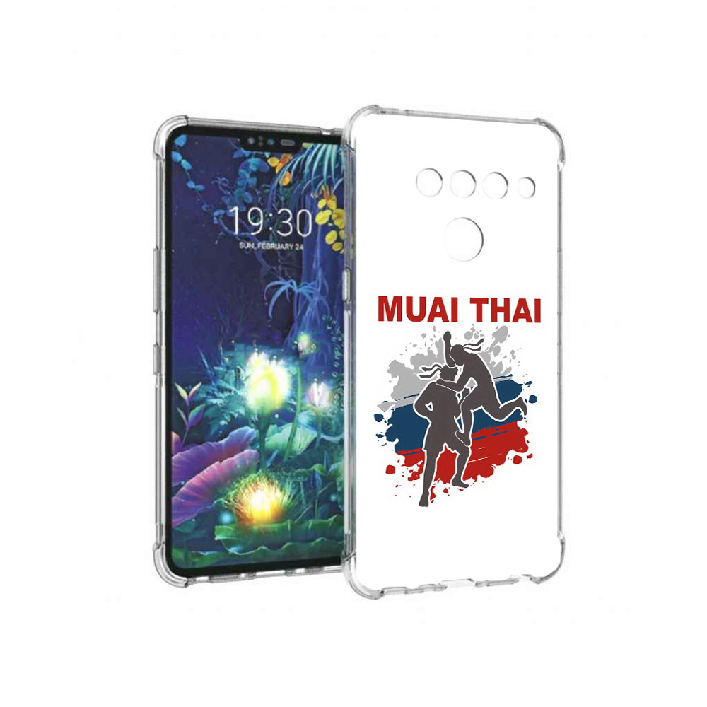 

Чехол MyPads Tocco для LG V50 ThinQ Муайтай, Прозрачный, Tocco