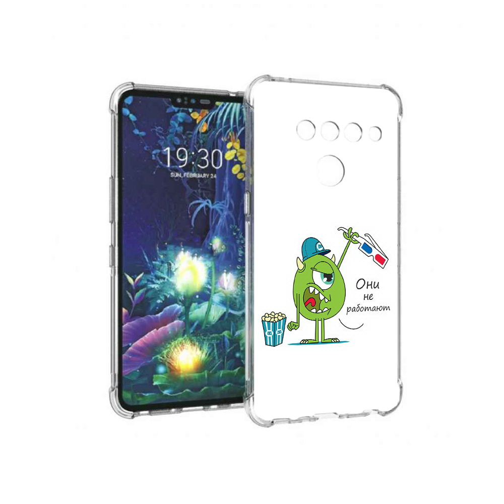 

Чехол MyPads Tocco для LG V50 ThinQ Очки не работают, Прозрачный, Tocco