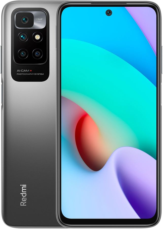 

Смартфон Xiaomi Redmi 10 2022 4/128Gb, серый карбон
