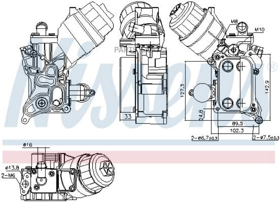 

Маслоохладитель Nissens 91355