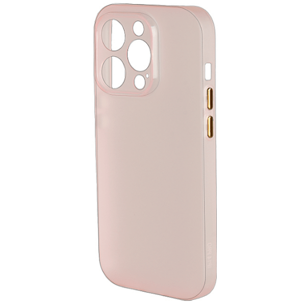 

Чехол iPhone 14 Pro силиконовый Pudding Slim (с закрытой камерой), розовый