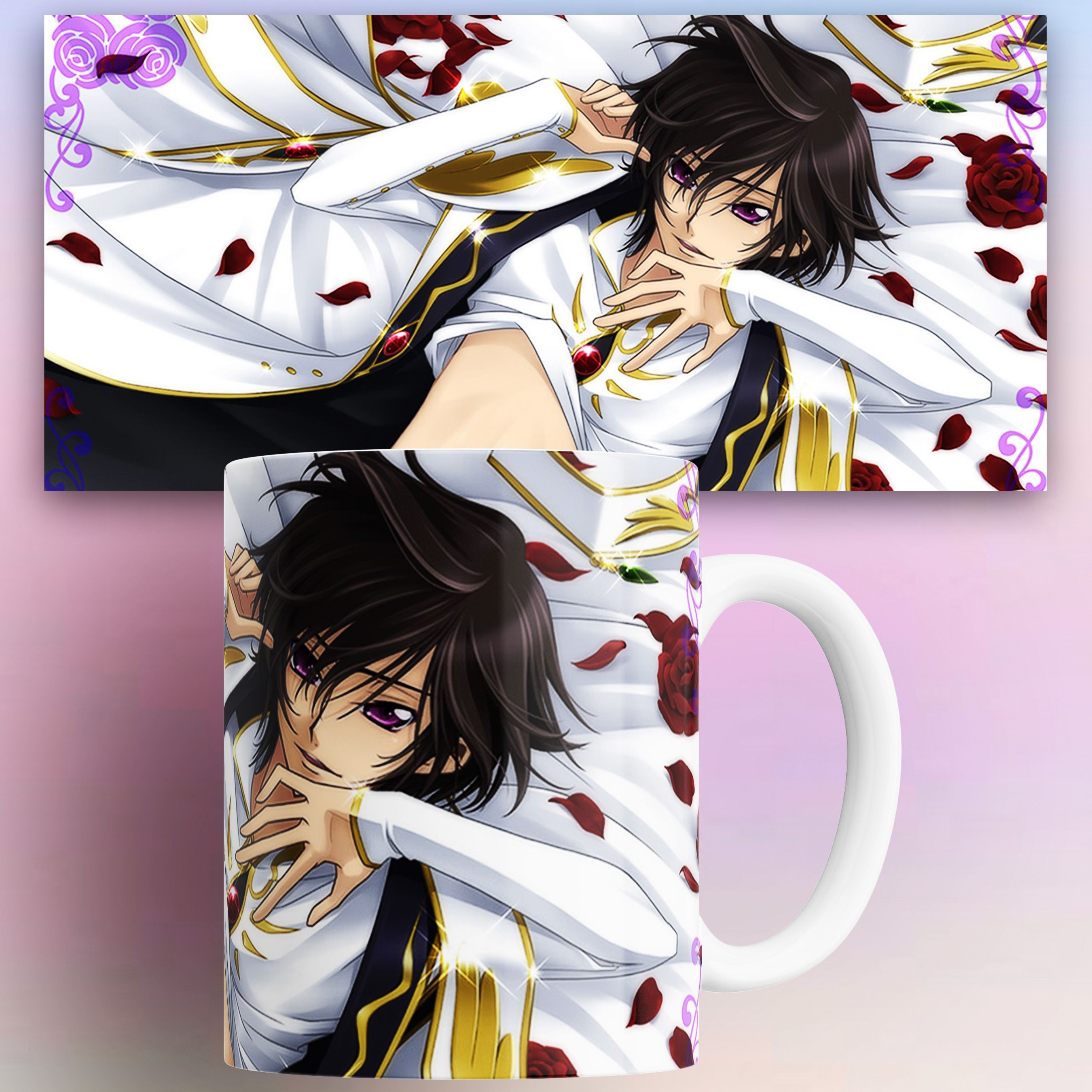 

Кружка аниме Код Гиас Code Geass Лелуш Ламперуж 330 мл