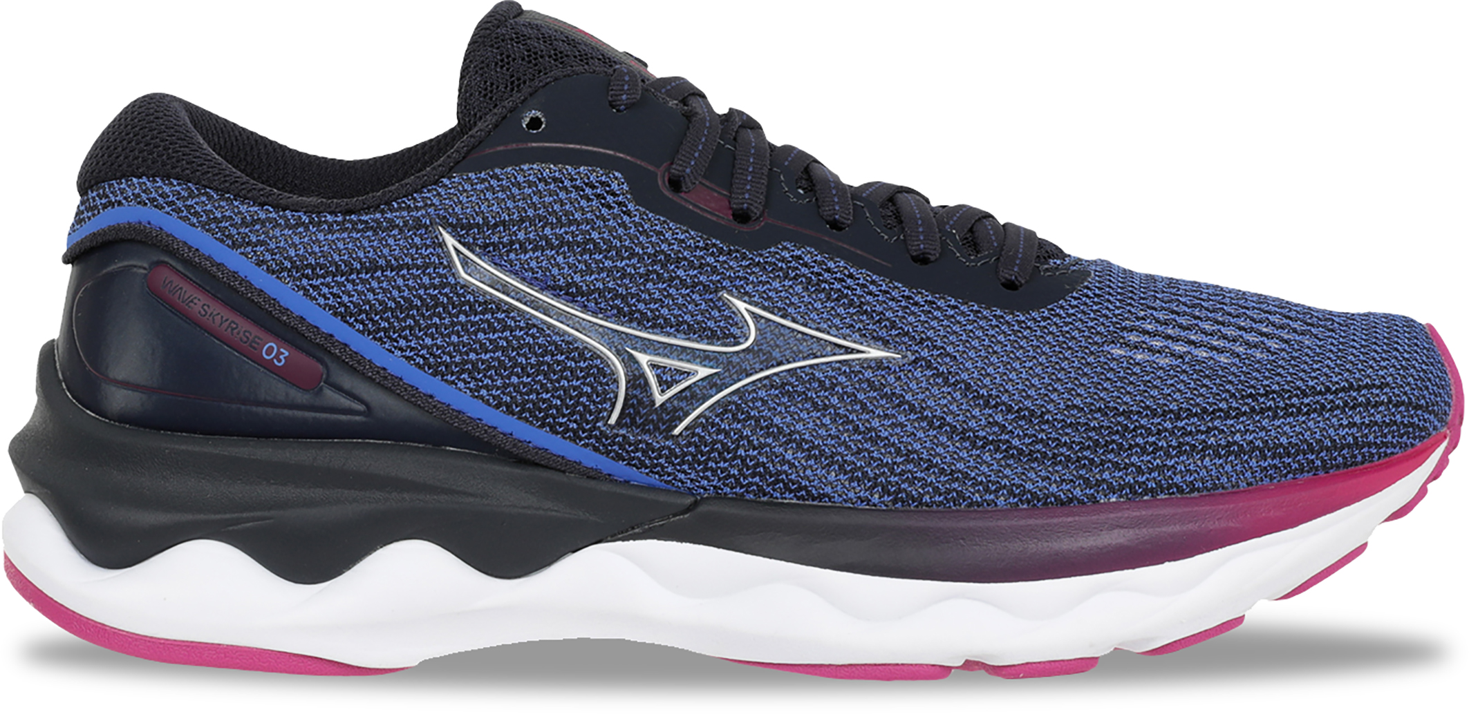 

Спортивные кроссовки женские Mizuno Wms Wave Skyrise 3 (2023) синие 8 US, Синий, Wms Wave Skyrise 3 (2023)