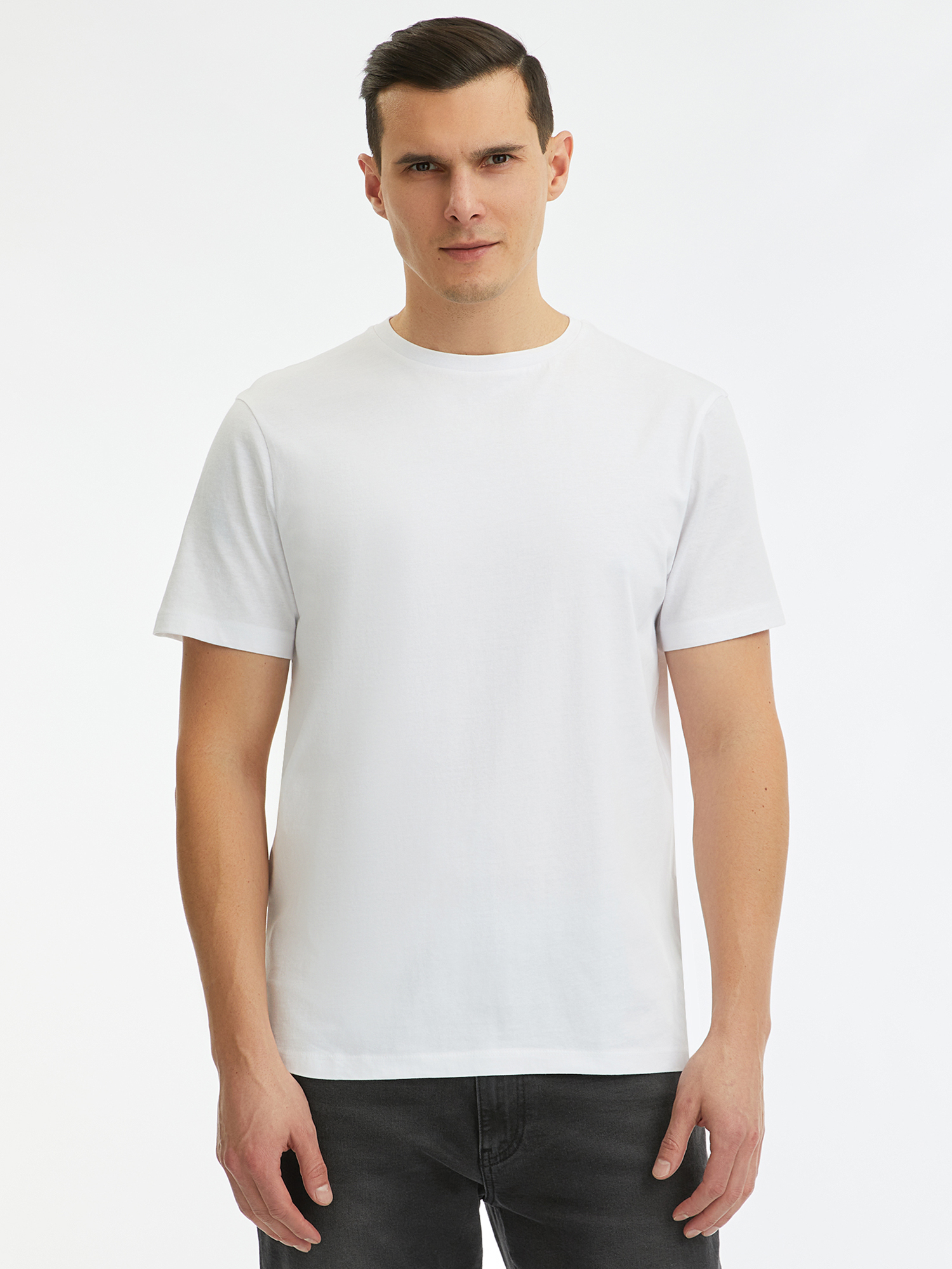 

Футболка мужская oodji 5B621002M-4 белая XXL, Белый, 5B621002M-4