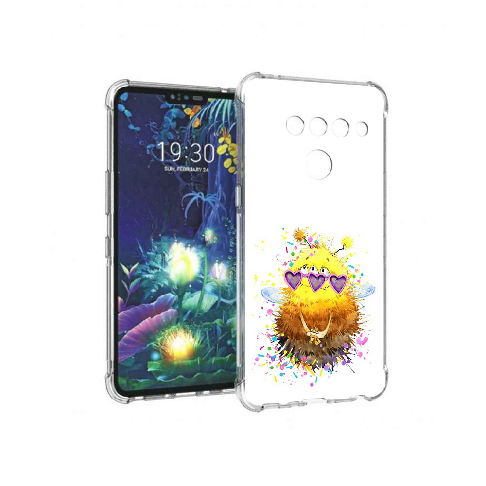 

Чехол MyPads Tocco для LG V50 ThinQ Пушитый шмель, Прозрачный, Tocco
