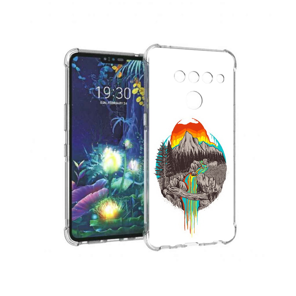 

Чехол MyPads Tocco для LG V50 ThinQ Радужный водопад, Прозрачный, Tocco