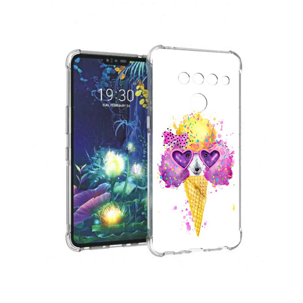 

Чехол MyPads Tocco для LG V50 ThinQ Рожок, Прозрачный, Tocco