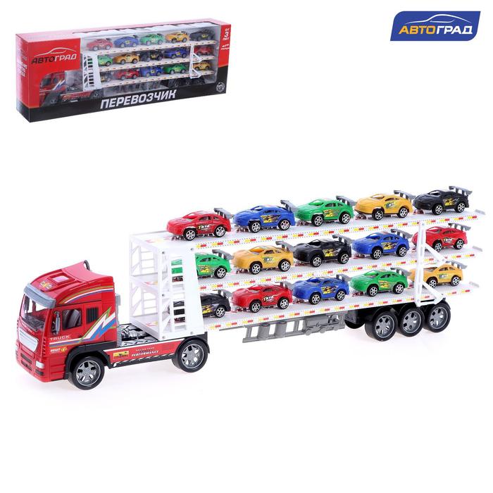 

Грузовик инерционный «Автовоз», с 15 машинами, Инерционный транспорт