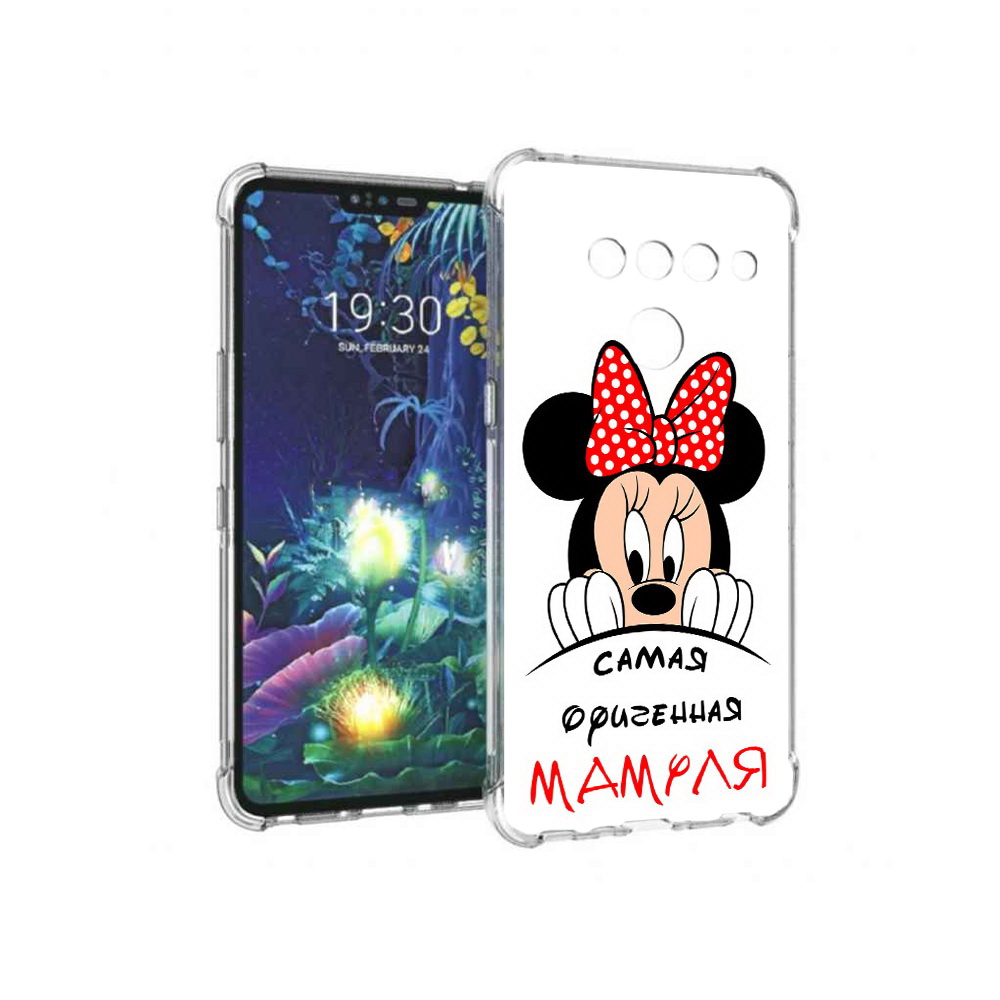 

Чехол MyPads Tocco для LG V50 ThinQ Самая лучшая мамуля Мини Маус, Прозрачный, Tocco