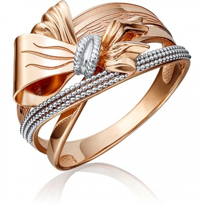 

Кольцо из красного золота р. 19 PLATINA jewelry 01-5207-00-000-1110-65, 01-5207-00-000-1110-65
