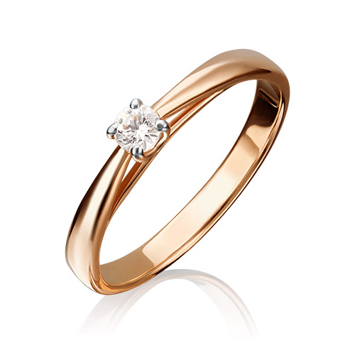 

Кольцо из золота р. 18 PLATINA jewelry 01-4624-00-501-1110-38, фианит, 01-4624-00-501-1110-38