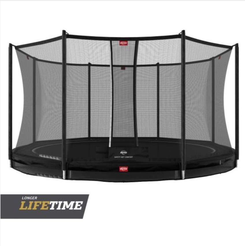 

Батут BERG Favorit InGround 380 Black + Safety Net Comfort