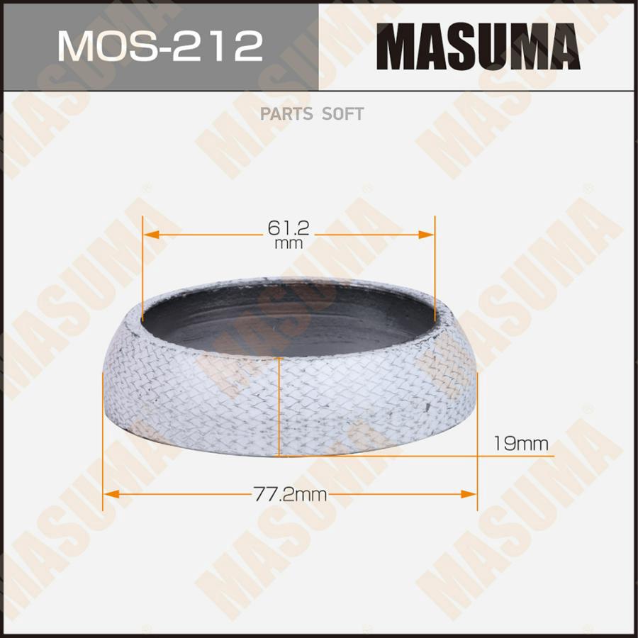 Кольцо Глушителя 61.2 X 77.2 Masuma арт. MOS-212