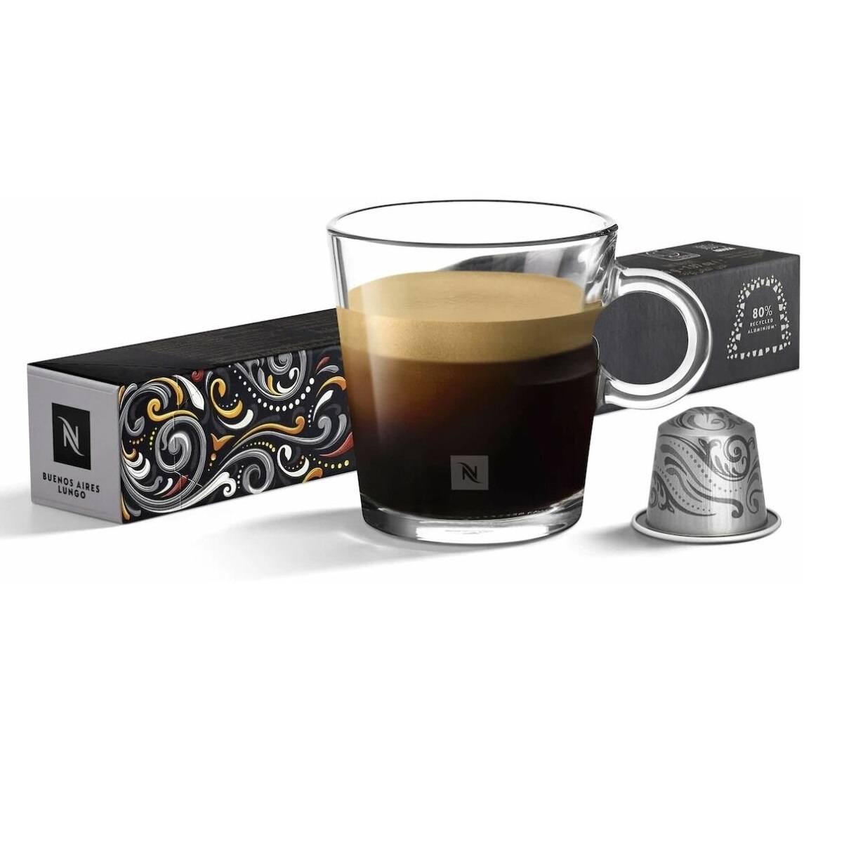 Кофе в капсулах Nespresso Buenos Aires Lungo, 10 шт х 10 капсул