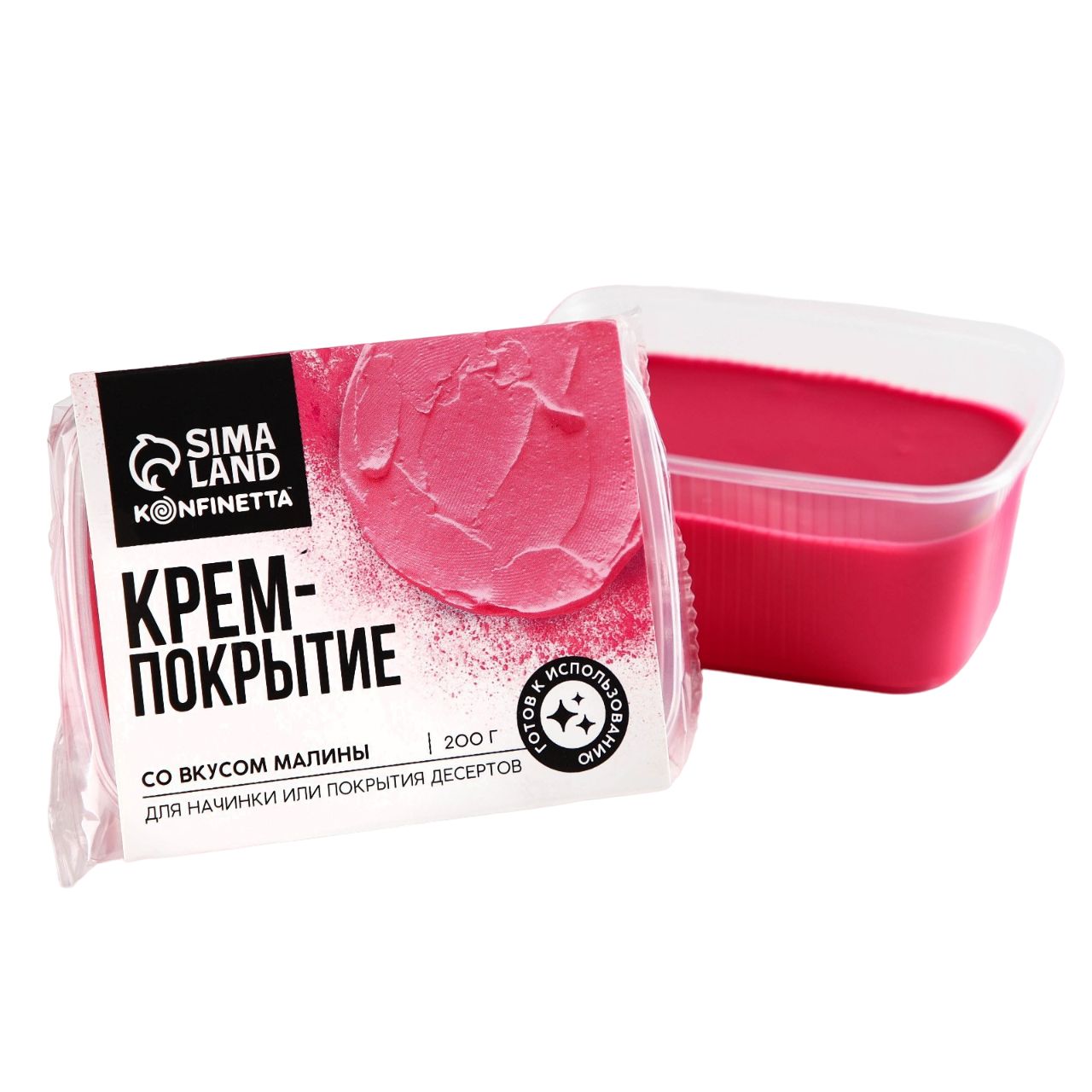 

KONFINETTA Крем-покрытие, вкус: малина, 200 г.