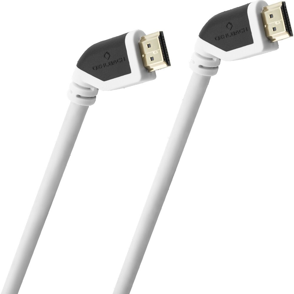 фото Кабель oehlbach hdmi - hdmi, 1,2м white (52571)