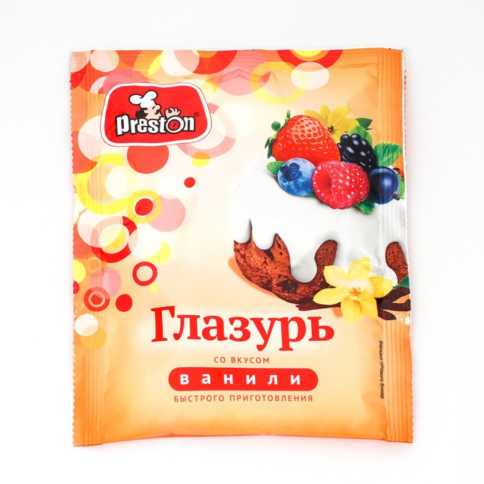 

Глазурь со вкусом ванили "Preston" 15*90 г