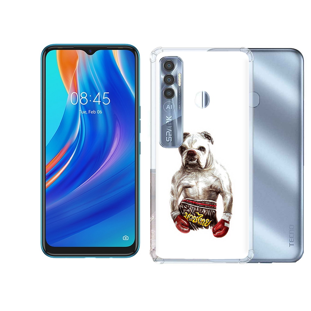 

Чехол MyPads Tocco для Tecno Spark 7 Pro боксер, Прозрачный, Tocco