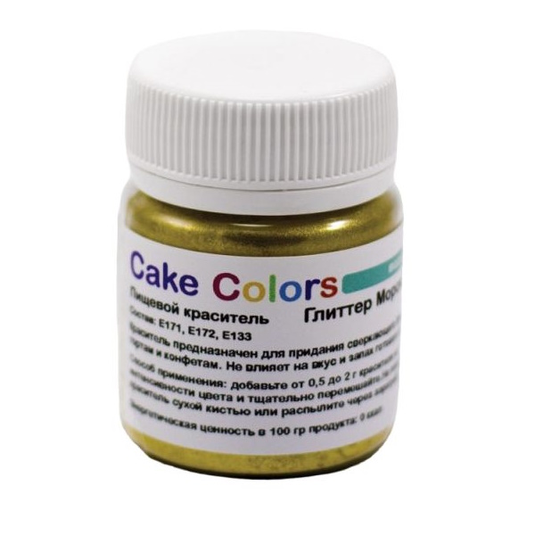 

Глиттер Морской бриз, пищевой перламутр (блеск) Cake Colors, 10 гр