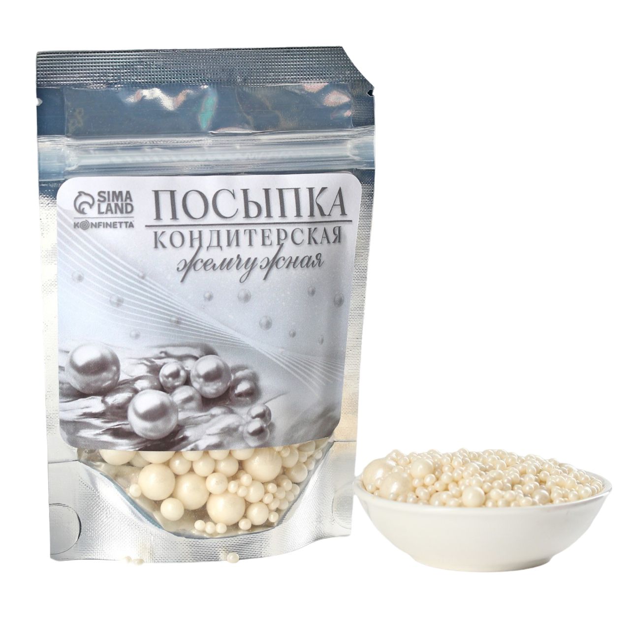 

Жемчужная кондитерская посыпка KONFINETTA, 50 г.