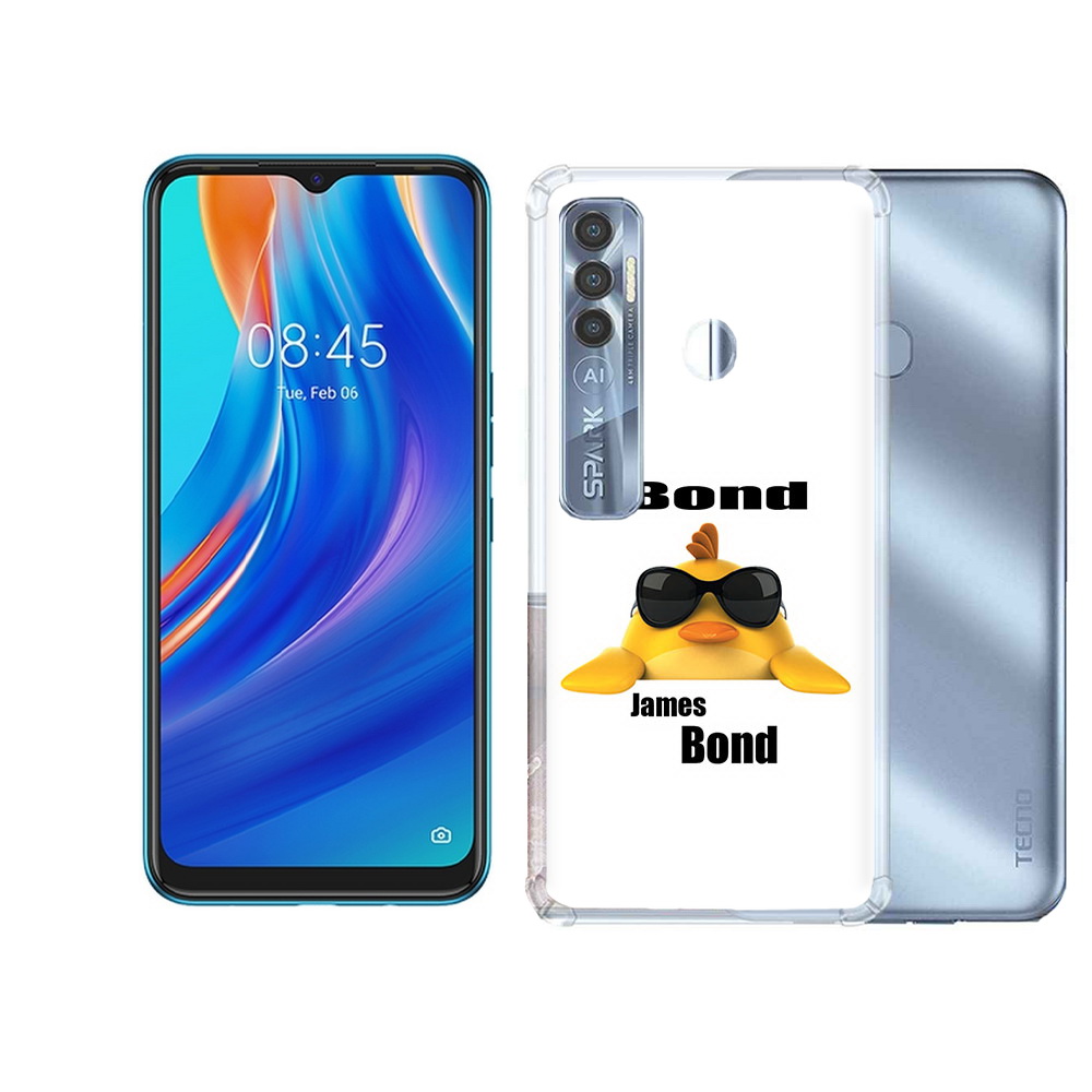 

Чехол MyPads Tocco для Tecno Spark 7 Pro бонд, Прозрачный, Tocco