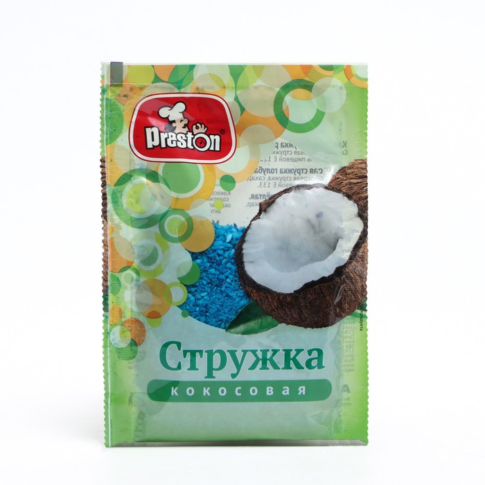 

Кокосовая стружка голубая "Preston", пасха, 40 г