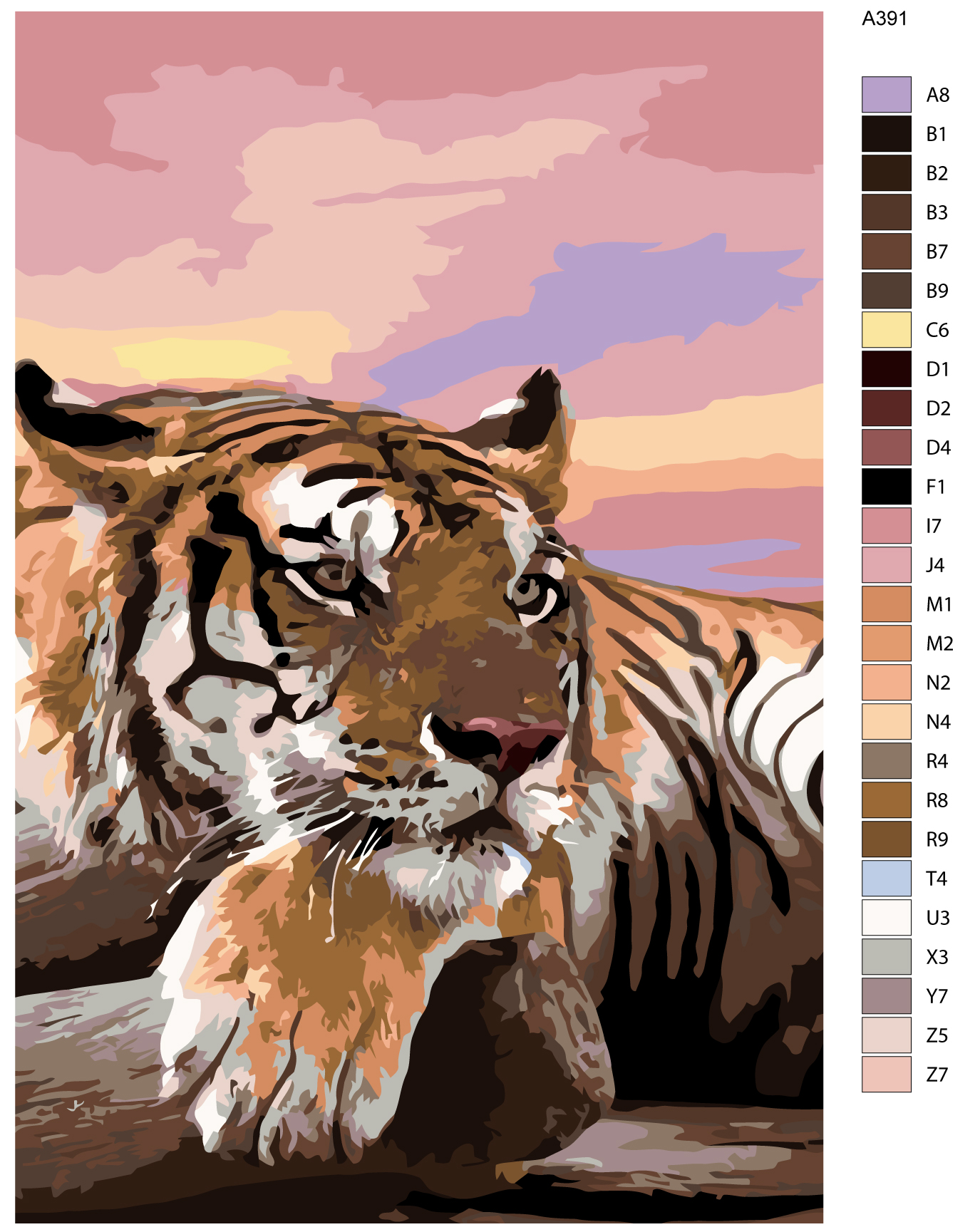 

Картина по номерам, Живопись по номерам, 60 x 90, A391, A391