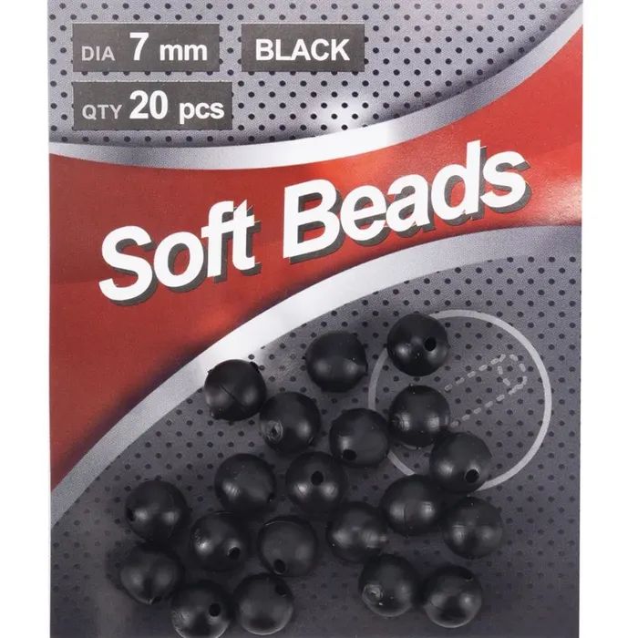 

Бусина фидерная Namazu Soft Beads, PVC, d-7 мм, круглая, цв. черный (20 шт.)/1000/