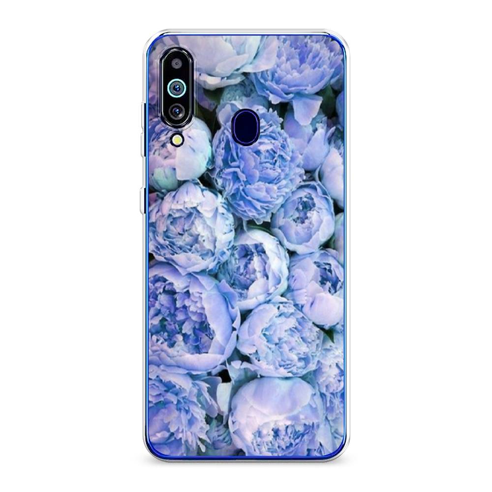 

Чехол Awog на Samsung Galaxy M40/A60 "Пионы голубые", Разноцветный, 28750-8